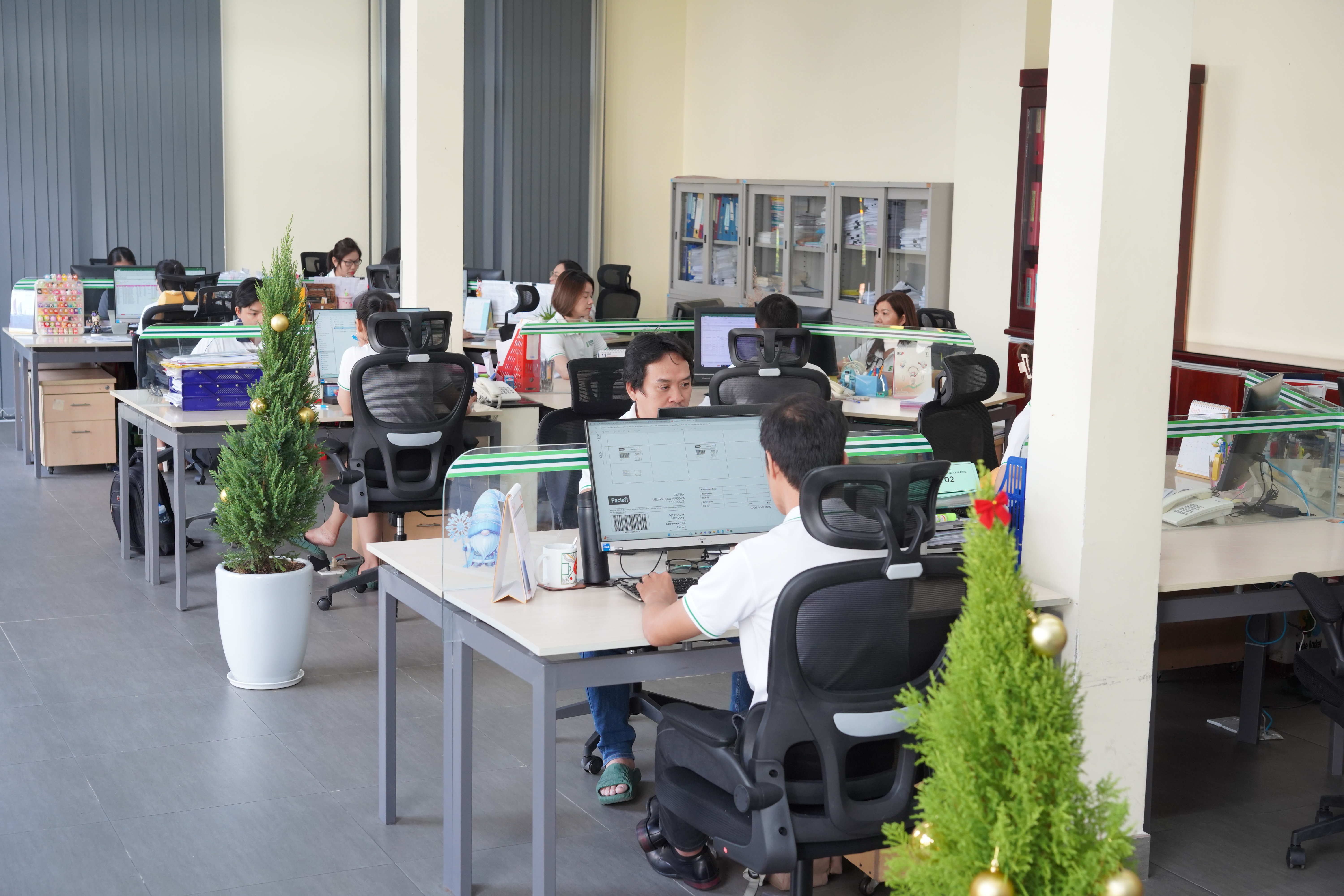 Officers working area